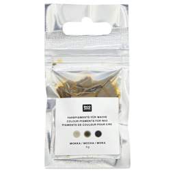 Rico Design Candle Wax Color Pigment - Mocha - front of packaging