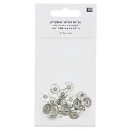 Rico Design Metal Wick Holders - Pkg of 20 - front of packaging