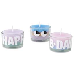 Rico Design Tealight Glasses - finished examples (candles not included)