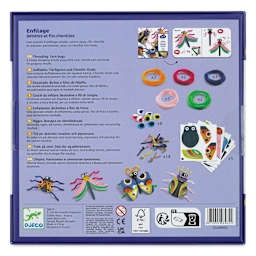 Djeco Le Petit Artist Fuzzy 3D Bugs Kit back of packaging