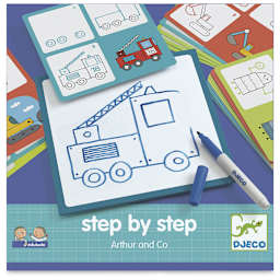 Djeco Step by Step Drawing Kit - Front of package of Arthur and Co Kit