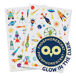 Djeco Temporary Tattoos - Two Space sheets