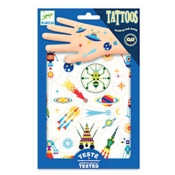 Djeco Temporary Tattoos - Front of Space package