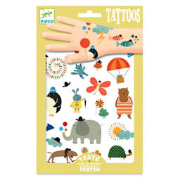 Djeco Temporary Tattoos - Pretty Little Things (pages inside of packaging)