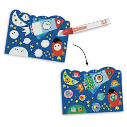 Djeco Petit Gift Paint with Water Kits- Hidden Sky