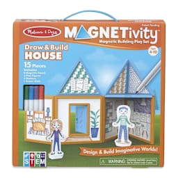 Melissa & Doug Magnetivity Building Sets - Draw and Build House