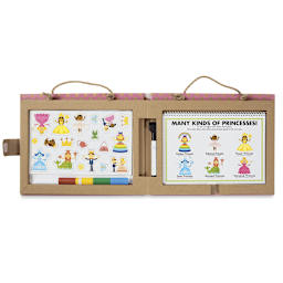 Reusable Drawing & Magnet Kits - Flipped open Princess Case