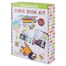 Kid Made Modern Comic Book Kit - Right angled view of package
