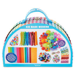 Kid Made Modern Over the Rainbow Craft Kit, back of the packaging. 