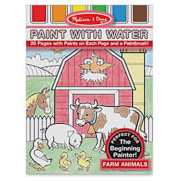 Melissa & Doug Paint with Water Activity Book - Farm Animals
