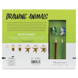 Spicebox Imagine It Drawing Animals Kit - Back of package
