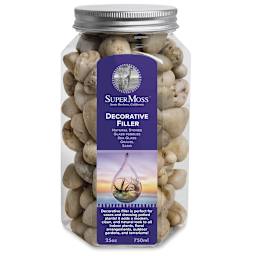 SuperMoss White Decorative Stones - 25 oz in Glass Container