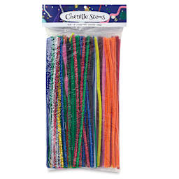 PA Essentials Chenille Stem Super Pack - 12", Assorted Colors, Package of 250, Front of Package
