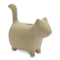 DecoPatch Paper Mache Money Bank - Cat