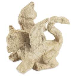 DecoPatch Small Paper Mache Animal - Dragon - angled left