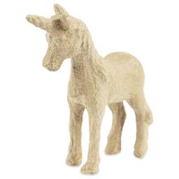 DecoPatch Small Paper Mache Animal - Unicorn