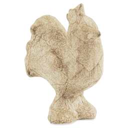 DecoPatch Small Paper Mache Animal - Rooster, front, angled