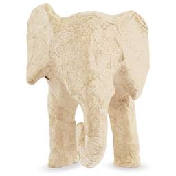 DecoPatch Small Paper Mache Animal - Elephant - front