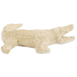 DecoPatch Small Paper Mache Animal - Alligator - side