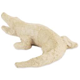 DecoPatch Small Paper Mache Animal - Alligator - back