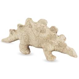 DecoPatch Small Paper Mache Animal - Stegosaurus - left side, angled
