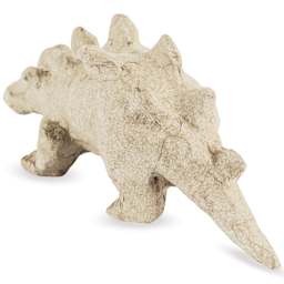 DecoPatch Small Paper Mache Animal - Stegosaurus - back, angled