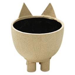 DecoPatch Paper Mache Planter - Cat, back
