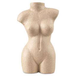 DecoPatch Paper Mache Planter - Woman's Body Vase front