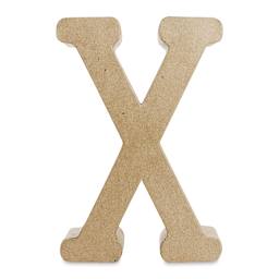 DecoPatch Paper Mache Funny Letter - X, Uppercase, 8" W x 12" H x 2" D