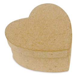 DecoPatch Paper Mache Box - Heart, 2" x 2" x 1"