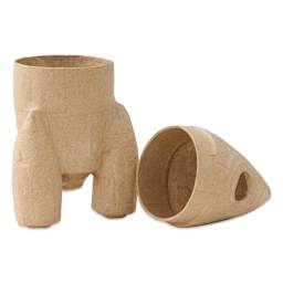 DecoPatch Paper Mache Box - Rocket Ship, opened