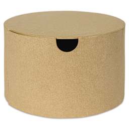 DecoPatch Paper Mache Box - Round Box w/ Drawer, 6.3" x 6.3" x 3.9"