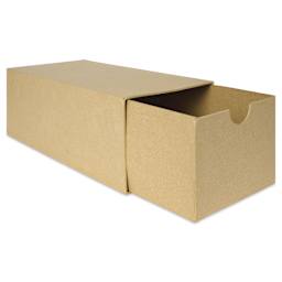 DecoPatch Paper Mache Box - Rectangular Box w/ Drawer, 12.6" x 6.3" x 4.8" - with drawer open