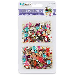 Craft Medley Gemstones - Assorted Colors, 1 oz - front of packaging