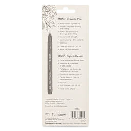 Tombow Mono Drawing Pens - Set of 3, back of the packaging