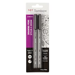Tombow Mono Drawing Pens - Ultra Fine, Pkg of 2, front of the packaging