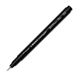 Tombow Mono Drawing Pen - Black, 02, cap off