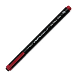 Tombow Mono Drawing Pen - Red, 03, cap on