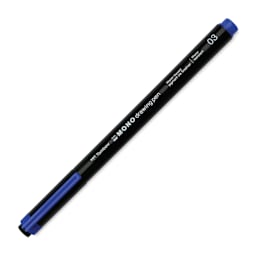 Tombow Mono Drawing Pen - Blue, 03, cap on