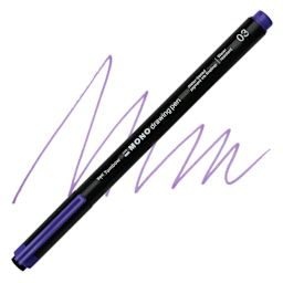 Tombow Mono Drawing Pen - Purple, 03, swatch and pen