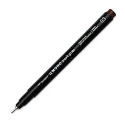 Tombow Mono Drawing Pen - Brown, 03, cap off