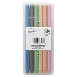 Marvy Uchida LePen Flex Marker - Set of 6, Retro, back of the packaging
