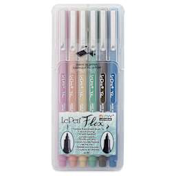 Marvy Uchida LePen Flex Marker - Set of 6, Retro