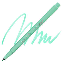 Marvy Uchida LePen Flex Marker - Peppermint, swatch and marker