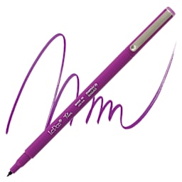 Marvy Uchida LePen Flex Marker - Magenta marker and swatch
