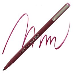 Marvy Uchida LePen Flex Marker - Burgundy marker and swatch