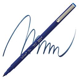 Marvy Uchida LePen Flex Marker - Navy marker and swatch