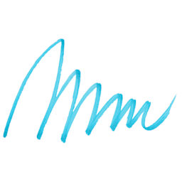 Marvy Uchida LePen Flex Marker - Fluorescent Blue, swatch