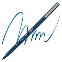 Marvy Uchida LePen Flex Marker - Oriental Blue marker and swatch