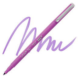 Marvy Uchida LePen Flex Marker - Fluorescent Violet, swatch and marker